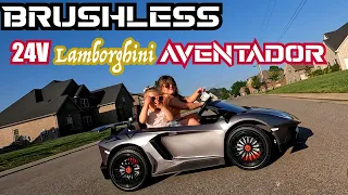 Brushless 24V Lamborghini Aventador 2 Seater Ride on Car for Kids Review