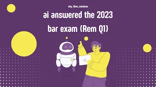 (Rem Q1) Used AI to Answer 2023 Bar Questions | Remedial Law | Law School Philippines