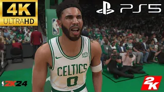 NBA 2K24 - PHILADELPHIA 76ERS VS BOSTON CELTICS -CELTICS ARENA - JAYSON TATUM MVP - ULTRA REALISM 4K