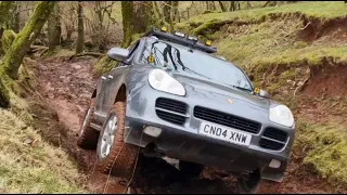 Wales Green Laning Off Road Merc ML RangeRover Defender Porsche Cayenne Isuzu Trooper Jeep Wrangler