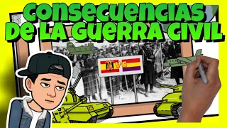 💣 CONSECUENCIAS de la GUERRA CIVIL ESPAÑOLA