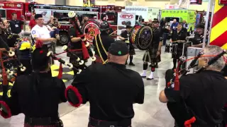 Firefighters play "Queen - We Will Rock You" on the Pipes & Drums!