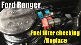 Fuel filter checking and priming tutorial on ford Ranger/Everest/Mazda BT50