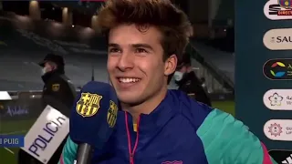 Riqui Puig interview after wining match vs Real Sociedad 2021