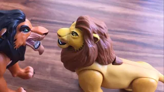 The Lion King toy version part 2: Mufasa and Scar scene