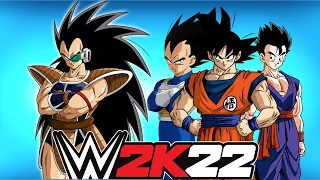 Raditz Vs. Vegeta, Gohan & Goku|WWE2K22