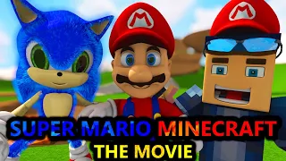 The Super Mario Bros  MOVIE IN MINECRAFT Challenge! Ft Sonic (official) Minecraft Animation Story