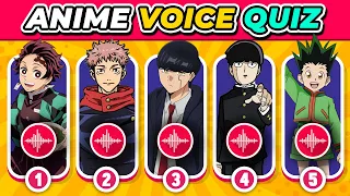 TOP 40 ANIME VOICE QUIZ 🔥🗣️ Can You Guess the Character Voice? Top Anime Quiz