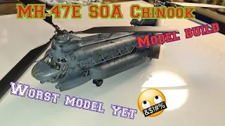 MH-47E SOA Chinook model build 1/72 ITALERI. The worst model ive built yet