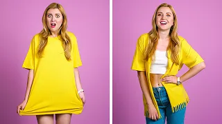 DIY CLOTHING AND FASHION HACKS || Cool Clothes Upgrade Ideas by 123 GO!