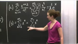 Power Series Practice | MIT 18.01SC Single Variable Calculus, Fall 2010