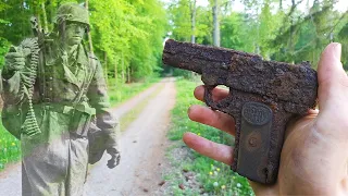 WW2 Soldiers Weapon Stash found in the woods [WW2 Metal Detecting]