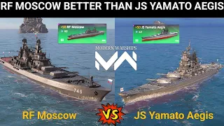 Battle of Titans: RF Moscow vs JS Yamato Aegis || Modern Warships