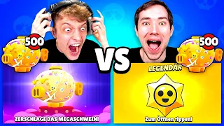 500x MEGASCHWEIN OPENING BATTLE! 😱 32x NEUER BRAWLER + SKINS! 😱 Brawl Stars deutsch