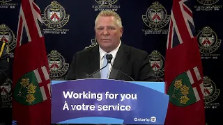 Premier Ford makes an announcement in Scarborough | April 27