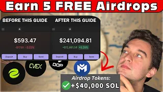 Earn 5 FREE Airdrops Now - COMPLETE GUIDE