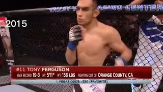 Tony Ferguson level change UFC intro comparison ( Bad knees )