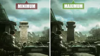 Gears of War - Ultimate Edition (PC) Comparison Min vs. Max / Grafikvergleich