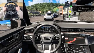 2020 Audi A6 - Euro Truck Simulator 2 [Steering Wheel Gameplay]