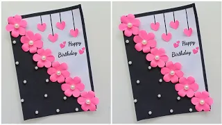 😍 Easy & Beautiful 😍 Birthday Card Making || How to make a birthday card || birthday card for bestie