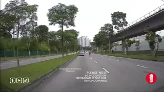 Cyclist didn't observe safety precautions while changing lane along Brickland road