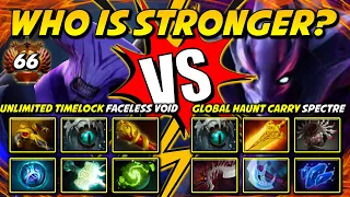 WHO IS STRONGER? BETWEEN UNLIMITED TIMELOCK FACELESS VOID VS. GLOBAL HAUNT CARRY SPECTRE DOTA 2