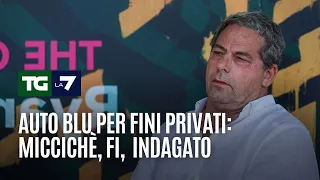 Auto blu per fini privati: Miccichè, FI, indagato