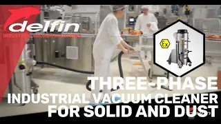 Three-phase Industrial Vacuum Cleaner for solid and dust | Delfin 3533