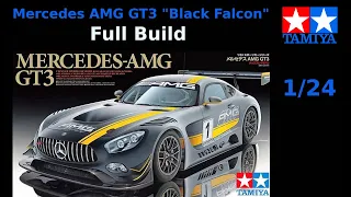 Mercedes AMG GT3 - Tamiya - Black Falcon version- 1/24 - Full build - (English subtitles)