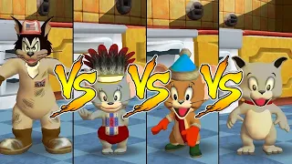 Tom and Jerry in War of the Whiskers Nibbles Vs Jerry Vs Tyke Vs Butch (Master Difficulty)