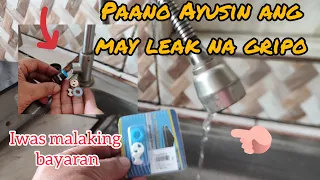 Paano ayusin ang leak ng gripo sa bahay, leaky faucet easy fix
