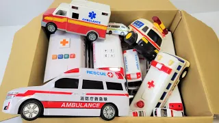 たくさんの『救急車』を箱にまとめ、坂道を走らせた。緊急走行テスト｜ "Ambulance" Minicar runs in an emergency. Slope driving test