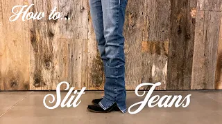 Denim DIY: How to Slit Jeans