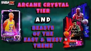 Arcane Crystal Tier, Beasts Of The East & West Themes, & Go Big Or Go Home Packs In NBA 2K Mobile!!