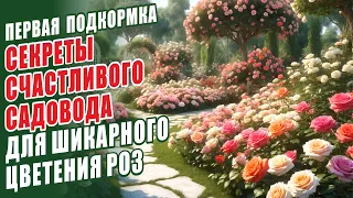 ПЕРВАЯ ПОДКОРМКА РОЗ ВЕСНОЙ. СЕКРЕТЫ СЧАСТЛИВОГО САДОВОДА ДЛЯ ШИКАРНОГО ЦВЕТЕНИЯ РОЗ. УХОД ЗА РОЗАМИ