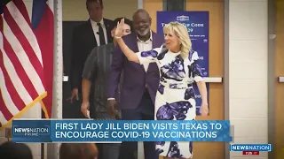 Jill Biden teams up with NFL great to push vaccinations