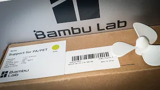Bambulab Support PA/PET - Test vysokoteplotních odlamovacích podpor s různými materiály.