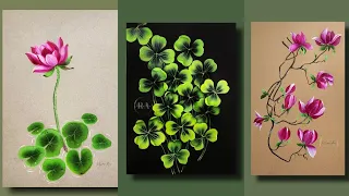 💫✨️ INCREDIBLE Top 3 Paintings | Acrylic Painting For beginners | Botanical ART