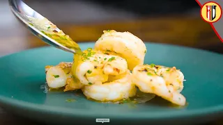 Easy king prawns with garlic butter