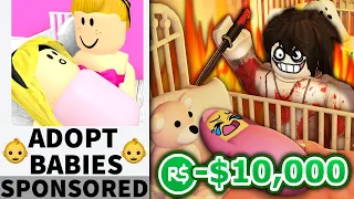 I made a MESSED UP Roblox adoption center... and got noobs to join