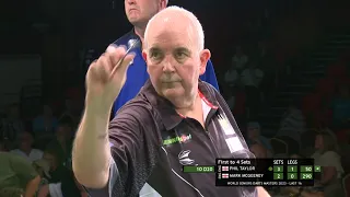 Phil Taylor v McGeeney Seniors Darts Masters 2023 Highlights