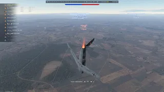 War Thunder - AIM-9B Missed target and hit a friendly