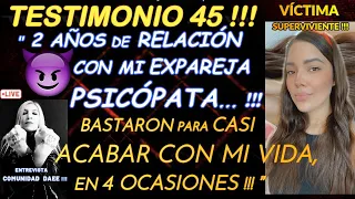 TESTIMONIO 45: MI 1ªPAREJA PSICÓPATA💔CASI PlERDO MI VlDA EN VARIAS OCASIONES! ME SALVÓ, DESPERTAR