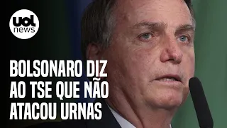 Bolsonaro diz ao TSE que não ataca segurança das urnas e quer 'auditoria'