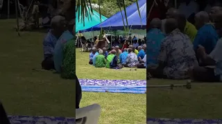 Kava ceremony Nabukadra village for PM Bainimarama