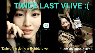 [eng sub] twice's last vlive before vlive shutdown (highlights only)