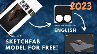 How to rip any sketchfab model for free in 2023!! #blender3d #sketchfab #blender