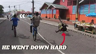 He fell on his back trying to show off | Castries City Ride | bklf shorneil