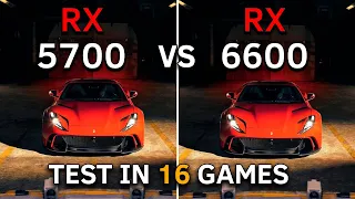 RX 5700 vs RX 6600 | Test In 16 Games at 1080p | 2023