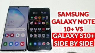 Samsung Galaxy Note 10 Plus vs Galaxy S10 Plus Side by Side Size Comparison